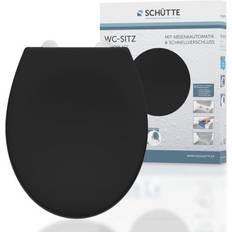 Schwarz - Soft Close Toilettensitze SCHÜTTE Duroplast WC