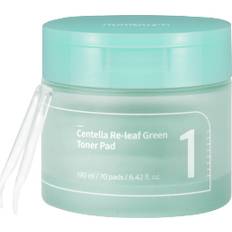 Numbuzin Soins de la peau Numbuzin Tampon De Toner Vert No.1 Centella Re-Leaf 190 ml/70 pads Blanc