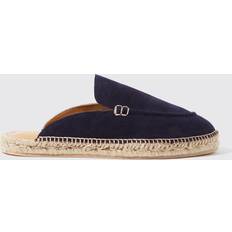 Scarosso Manuel Blue Suede Mann Espadrilles Blau Veloursleder