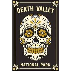 Orange Baking Supernatural Valley National Park California Day of the Dead Sugar Skull Press 16x24