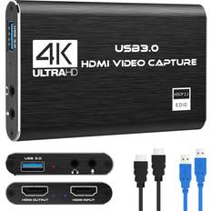 Digitnow audio video capture card,4k hdmi usb 3.0 capture adapter video conve