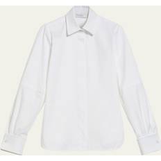 Max Mara Skjorter Max Mara Bomuld Page Bomuld Skjorte - Hvid