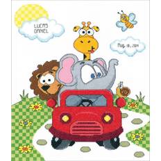 Michel Design Works Animal Fun Ride Sampler Counted Cross Stitch Kit-11 X14 14 Count