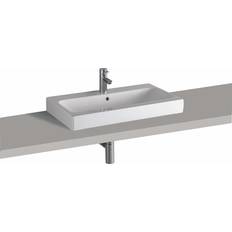 Lavabos de baño Geberit iCon Aufsatzwaschtisch Mit Hahnloch 75 x 48.5 cm Weiß 124575