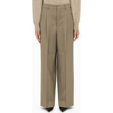 Pieghe Pantaloni Ami Paris Straight Fit Trousers Neutrals for Women