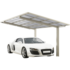 Carports Ximax Carport Linea 60 4954 x 2726 mm Stainless Steel Look Grey (Building Area )