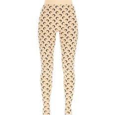 Beige Tights Marine Serre All Over Moon-Donna