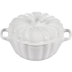 Met Deksel Mini Braadpannen Le Creuset Halloween Mini Braadpan Pompoen 0.35 L Wit