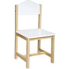 Chaises Atmosphera Chaise Enfant Maison Blanc L 28.5 x P 29 x H 59 cm