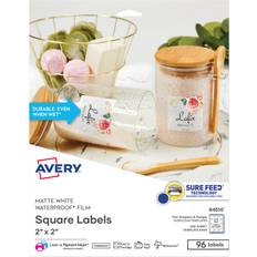 Office Supplies Avery Durable Waterproof Labels 2 x 2 in Square