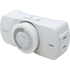 Southwire Timers Southwire Woods 24 Hour Indoor Plug-In Polarized Outlet Mechanical Timer, White