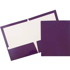 Office Supplies Jam Paper Laminated Two Pocket Glossy School Folders 25 Pack