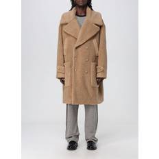 Coats Balmain Beige Double-Breasted Coat