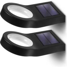 Solar security lights outdoor HomeZone Security Solar Black Wall Light 2