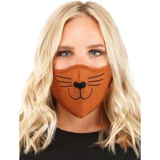 Masques Fun Costumes Cat Face Mask Brown for Adult's Black/Brown