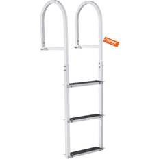 Dock Ladder Removable Large Load Capacity Aluminum Alloy Pontoon Boat Ladder Silver