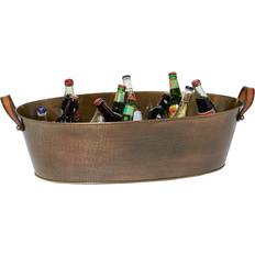 Steel Ice Buckets Litton Lane SONOMA Bronze Metal Ice Bucket