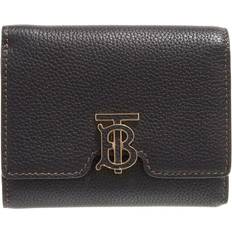 Burberry Plånböcker & Nyckelhållare Burberry Black Brand-plaque Contrast-stitch Grained-leather Wallet