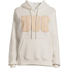 UGG Women's Rey Fluff Logo Hoodie - Nimbus/Sand