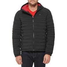 Tommy Hilfiger Men Jackets Tommy Hilfiger Men's Hooded Puffer Jacket Black