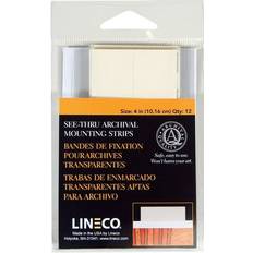 Lineco See-Thru Mounting Strips 4", Pkg