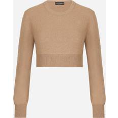 Dolce & Gabbana Cropped wool and cashmere sweater