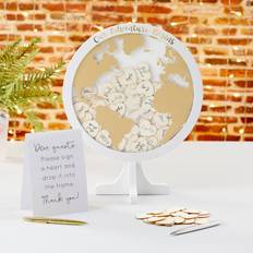 Kate Aspen Wedding Guest Book Alternative Globe Wall Decor