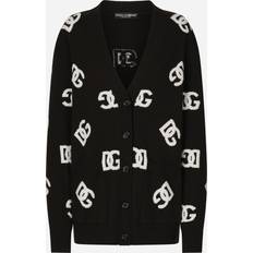 Dolce & Gabbana Femme Cardigans Dolce & Gabbana Wool Cardigan with Inlay