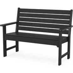 Black Garden Benches Polywood "Trex Monterey Bay 48"" Garden Bench