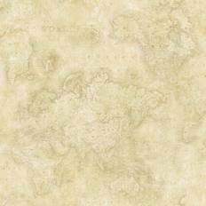 Chesapeake Hardings Beige World Map Wallpaper