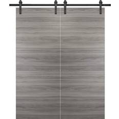 Sarto Sturdy Double Barn Interior Door Clear Glass S 6502-B (x)