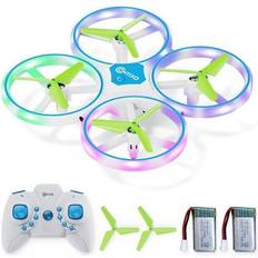 RC Cars Contixo Contixo RC Light up Mini Drone Blue