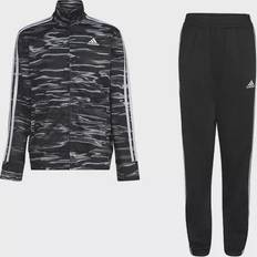 Adidas L Tracksuits Children's Clothing Adidas Big Boys 2-pc. Track Suit, 10-12 Black Black