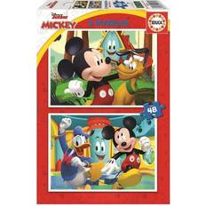 Rompecabezas Educa Mickey Mouse Fun House 2x48 Pieces