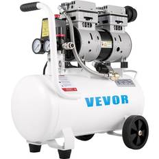 VEVOR Ultra Quiet Air Compressor Oil-Free Air Compressor 1HP 750W Tank