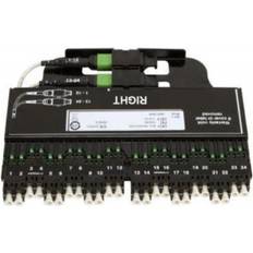 Scannere på tilbud FACT-MPO modul Multimode OM4 med 24 LC på front og 2xMPO12 på bagsiden, installeres på højre side af