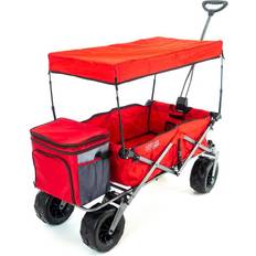 Utility Wagons Creative Outdoor Distributor Beach Hauler XXL Heavy Duty with Canopy & Cooler Rack