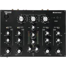 Mixertische Omnitronic TRM-402 4-Kanal Rotary-Mixer mit 3-Band-Frequenzisolator Gainregler, 2-Band-Equalizer und Phono/Line-Umschaltung Effektive Boost- und Kill-Funktion Blue Velvet RK27 Potentiometer