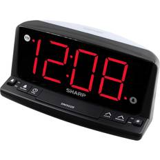 Alarm Clocks Sharp led digital alarm clock â€“ simple operation easy to see large numbers