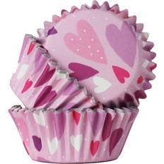 Pink Tins PME Cupcake-Förmchen Herzmotiv Muffinform