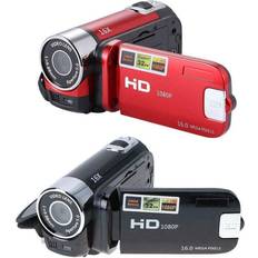Eranpo Red EU plug Digital Video Camera Full HD 1080P 32GB 16x Zoom Mini Camcorder DV Camera