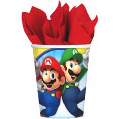 Amscan Tallerkener, Glas & Bestik Amscan Super Mario Papkrus