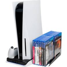 SteelDigi AZURE CROW Charging & Cooling Station til PS5 - Hvid