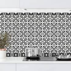 Tiles Küchenrückwand Fliesenoptik Geometrischer Fliesenmix Kreise