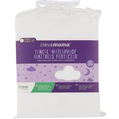 Tinta unita Coprimaterassi Clevamama Tencel Fitted Mattress Cover White