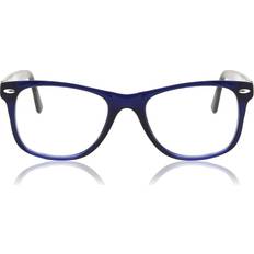 SmartBuy Collection Square Full Rim Acetate Prescription Online Blue Size Free Lenses Blue Light Block Available Blue