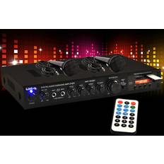 Verstärker & Empfänger ETC-Shop Verstärker Bluetooth USB MP3 Receiver 2 Mikrofone AMP4500BT