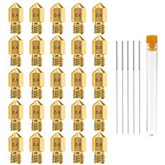 MakerBot 0.4mm mk8 ender 3 nozzles 25 pcs 3d printer brass nozzles extruder for