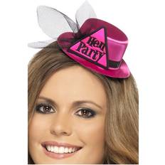 Pink Hats Fancy Dress Smiffys Pink hen do mini hat