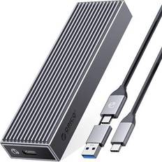 External Enclosures Orico ORICO m.2 NVMe Enclosure Tool-Free External Hard Drive Enclosure for 2230/2242/2260/2280 m.2 SSDs Aluminum Hard Drive Case Thunderbolt 3 Compatible